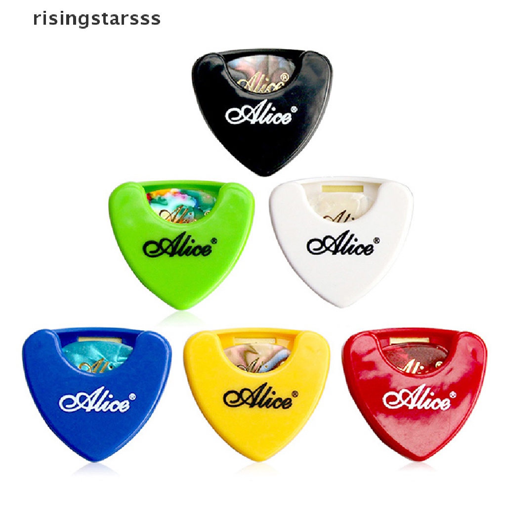 Rsid Span-new Guitar Pick Holder Plastik Plectrum Case Mediator Storage Self Adhesive Jelly