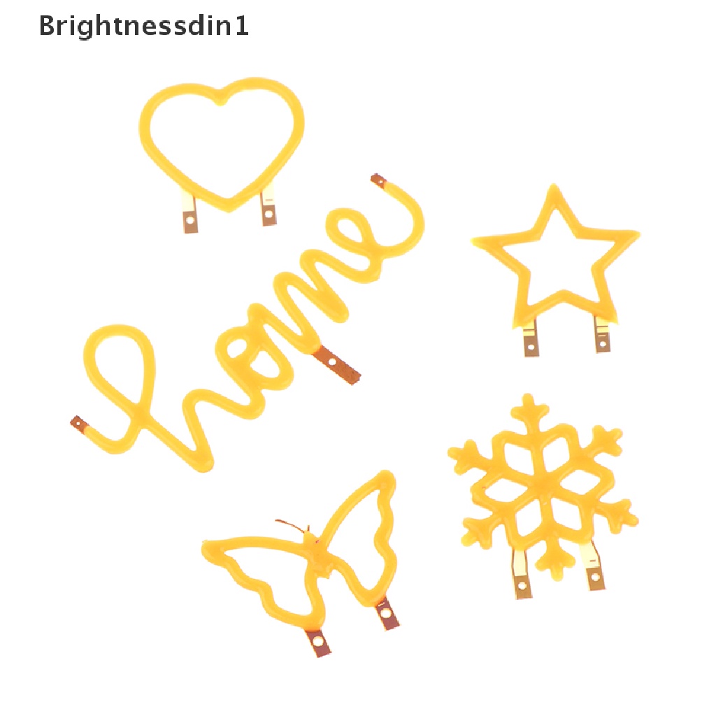 [Brightnessdin1] 3v LED COB Fleksibel Filamen Dioda Hangat Lampu Natal Liburan Pesta Dekorasi Lampu DIY Bohlam Aksesoris Hati Kupu-Kupu Snowflake Type Cahaya Bagian Butik