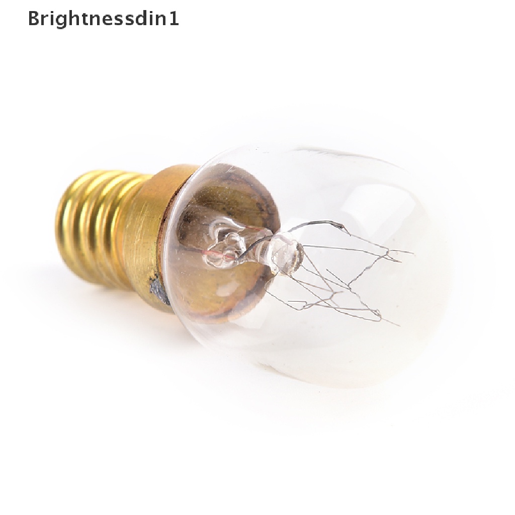 [Brightnessdin1] 1pc E14 15W/25W Warm White Oven Cooker Bulb Lampu Tahan Panas Cahaya 220-230V Butik