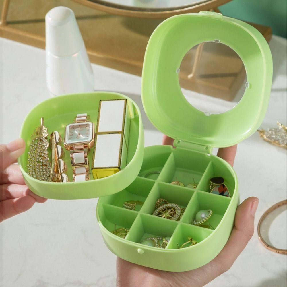 Mxbeauty Kemasan Perhiasan Portable Fashion Travel Rings Case Plastik Untuk Kotak Kalung Cincin