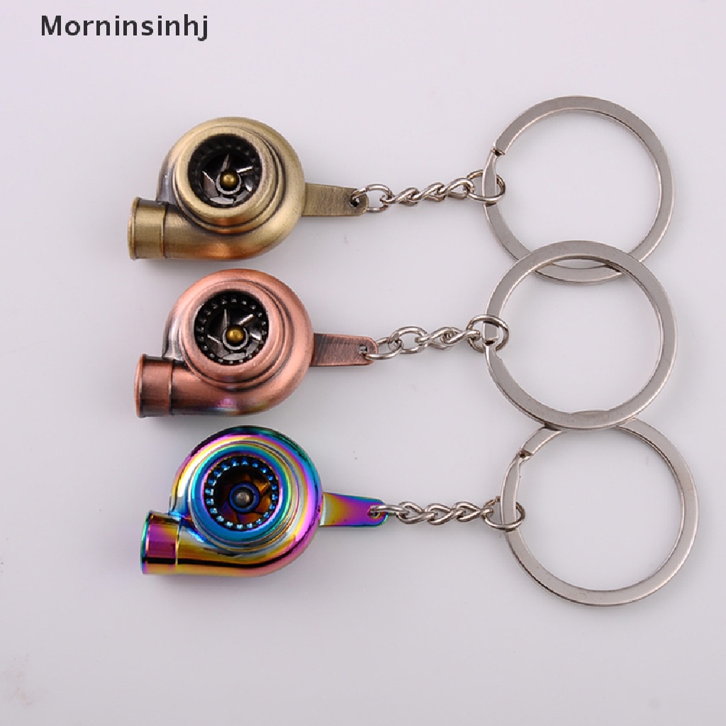 Mornin Gantungan Kunci Mini Turbo Turbocharger Spinning Turbine Key Chain Ring Keyring id