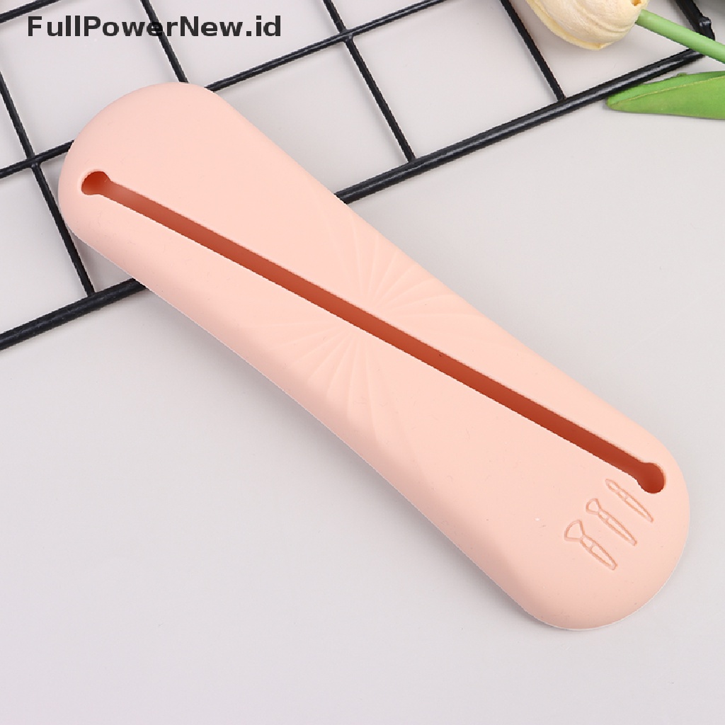 Power Tas Makeup Portable Makeup Brush Pouch Organizer Kosmetik Silikon Untuk Travel ID