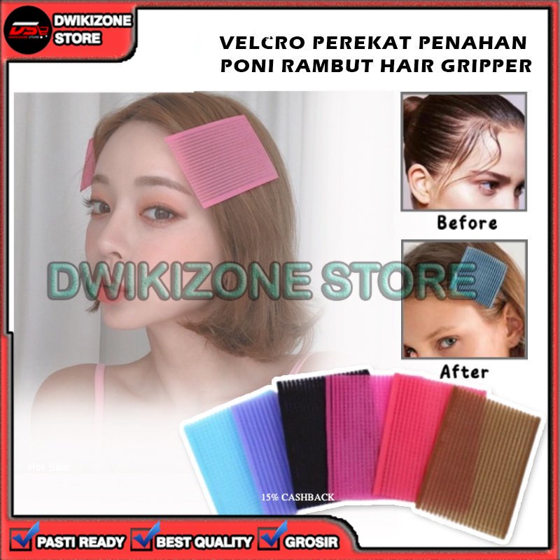 [GROSIR] VELCRO RAMBUT STIKER PEREKAT PENEMPEL PENAHAN  PONI KOYO HAIR PAD AKSESORIS STYLING HAIR