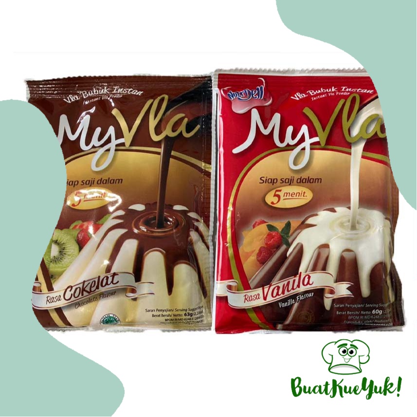 

Nutrijell My Vla - Vla Bubuk Instan / Fla Instant 60 Gram