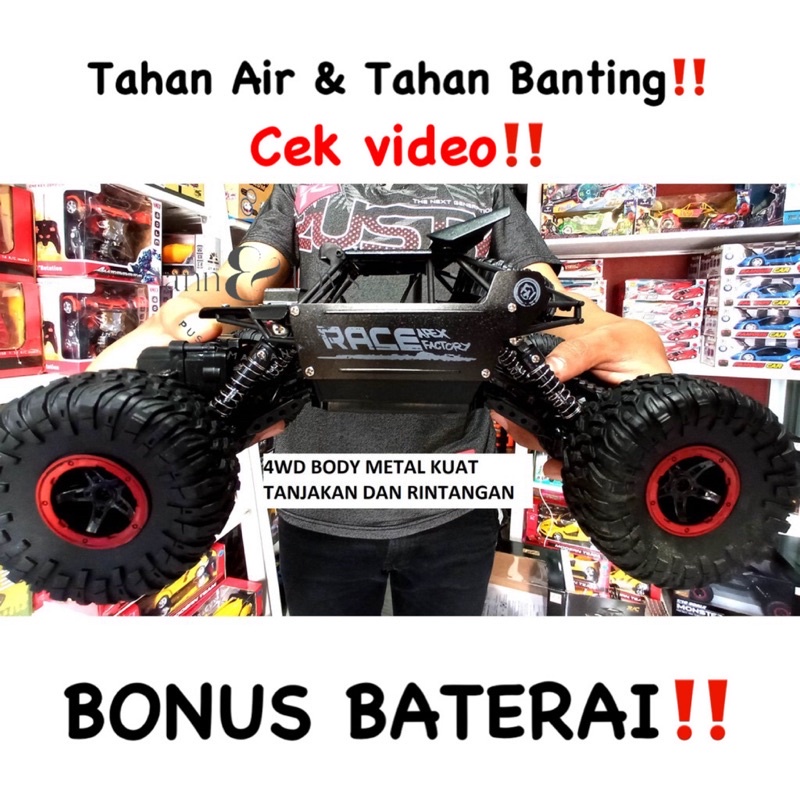 (Diskon‼️) RC MONSTER Mobil 4WD ROCK CRAWLER OFFROAD 2.4Ghz