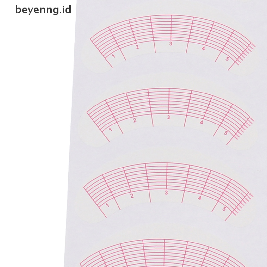 Beyen 35pasang Mengukur Latihan Ekstensi Bulu Mata Tips Posisi Mata Stiker ID