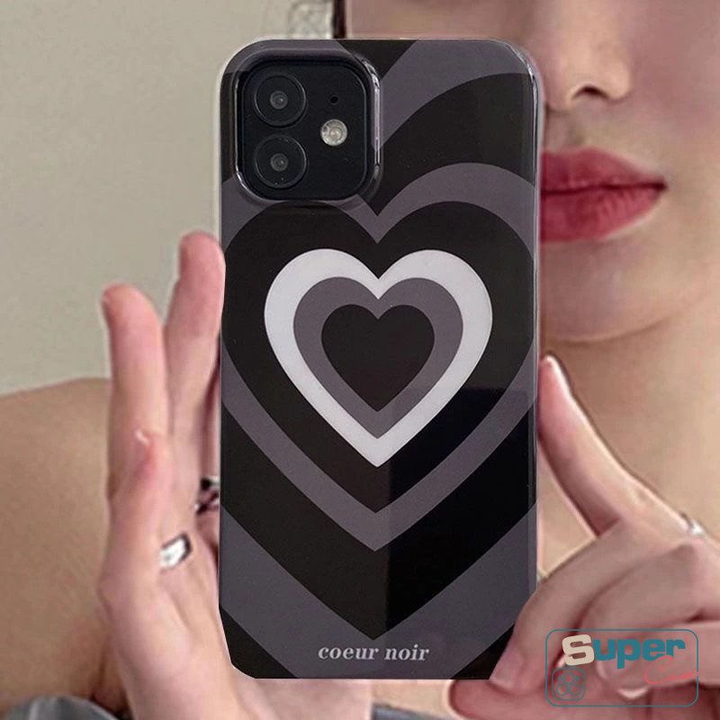IPHONE Ins Fashion Cinta Hati Gradien Glossy Case Kompatibel Untuk Iphone7 8 Plus13 11 14 12 Pro Max X XR XS Max SE 2020 Kamera Perlindungan Shockproof Lembut Tpu Penutup Belakang