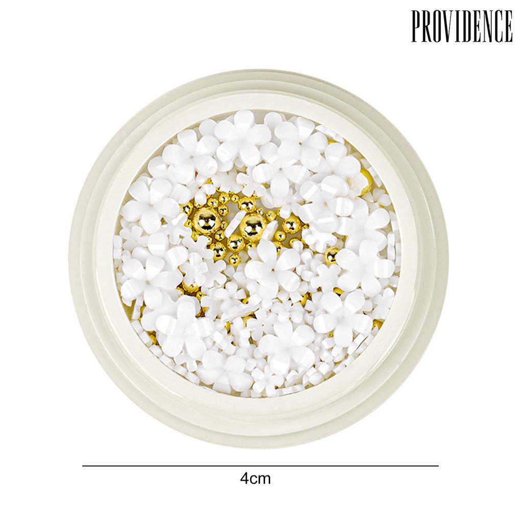 Providence 1kotak Hiasan Kuku Mudah Di Aplikasikan Resin 5kelopak Bentuk Bunga DIY Nail Decal Manicure Tool Untuk Digunakan Di Rumah