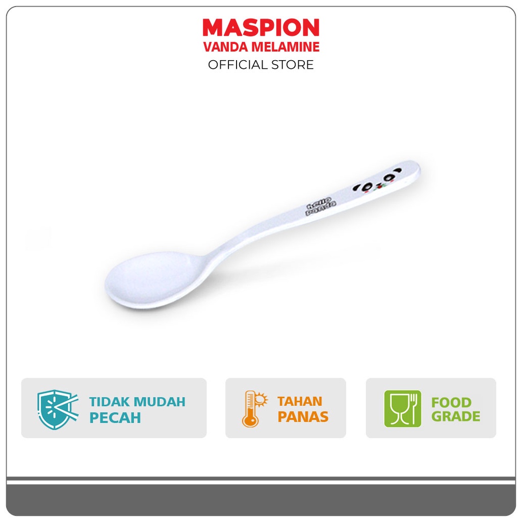 Maspion Vanda Melamin Sendok + Garpu Makan Hello Panda