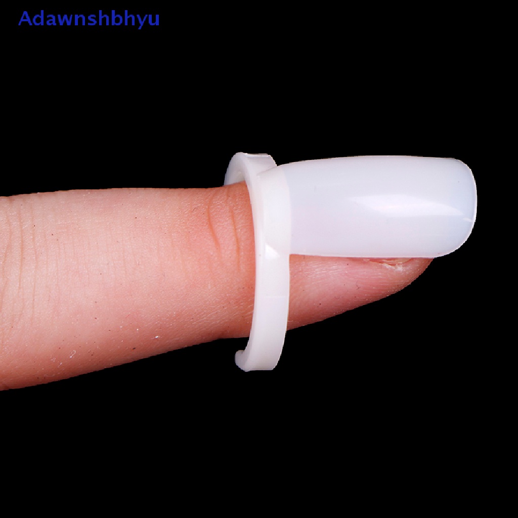 Adhyu 50pcs nail art ring color card display board plastic nail art practice ring set ID