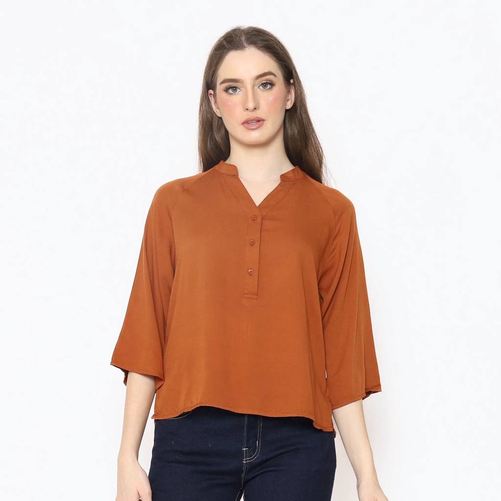 Rodeo - Blouse Wanita - Esther Blouse - Brown
