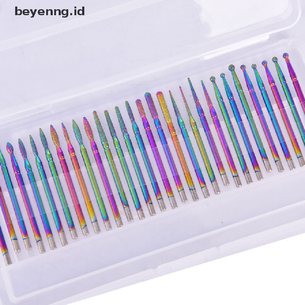 Beyen 10/30Pcs Mata Bor Kuku Kepala Keramik Kuku Kutikula Poles Manicure Art Tools ID