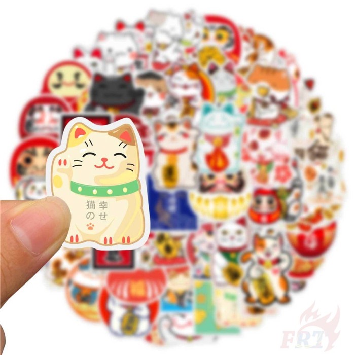 

stiker kucing rejeki tahan air isi 50