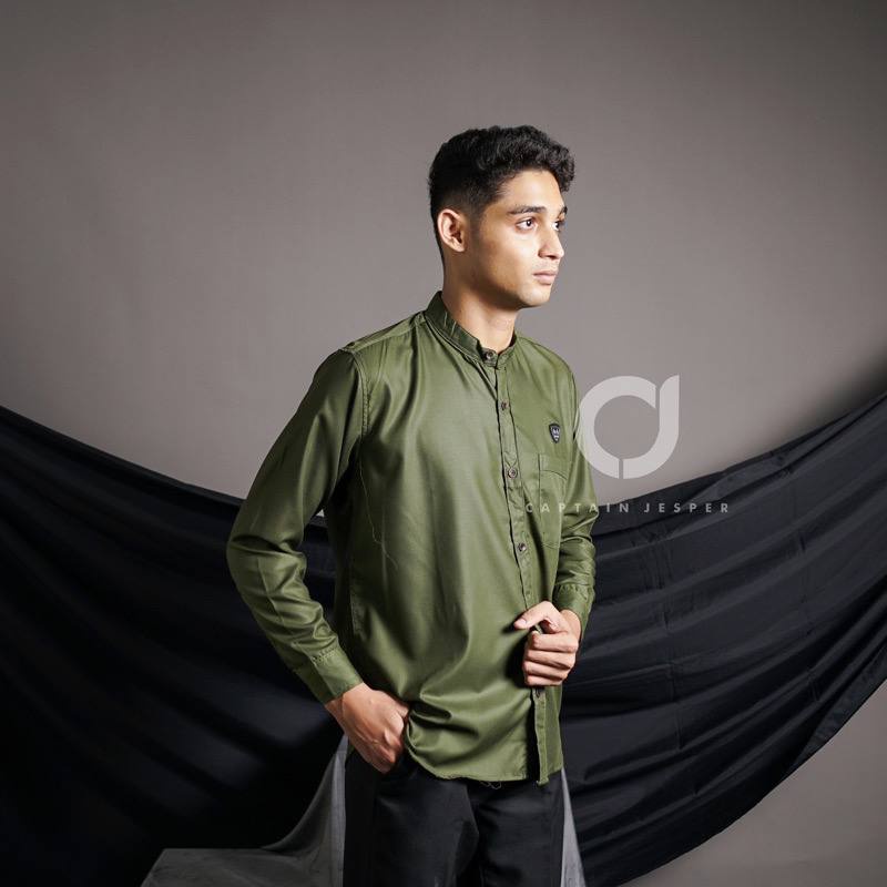 SANSEN.ID KURTA SANGHAI 05 - BAJU KOKO MUSLIM PRIA DEWASA SIZE M L XL