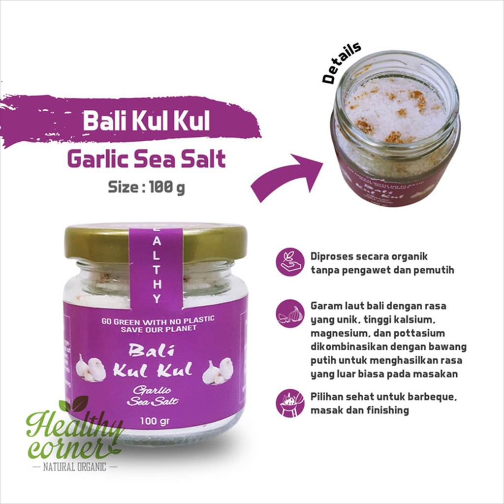 

Bali Kulkul - Garam Laut Bumbu Bawang Putih ( Garlic Sea Salt ) 100g