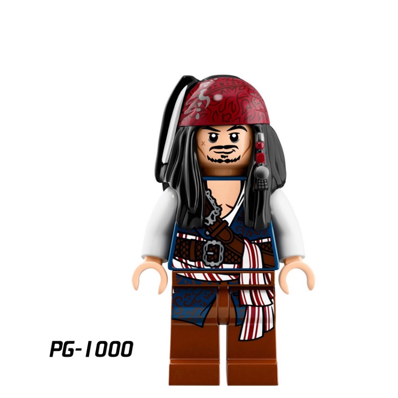 Pirates of The Caribbean Jack Sparrow Elizabeth Swan Minifigure Series Rakitan Blok Bangunan Mainan