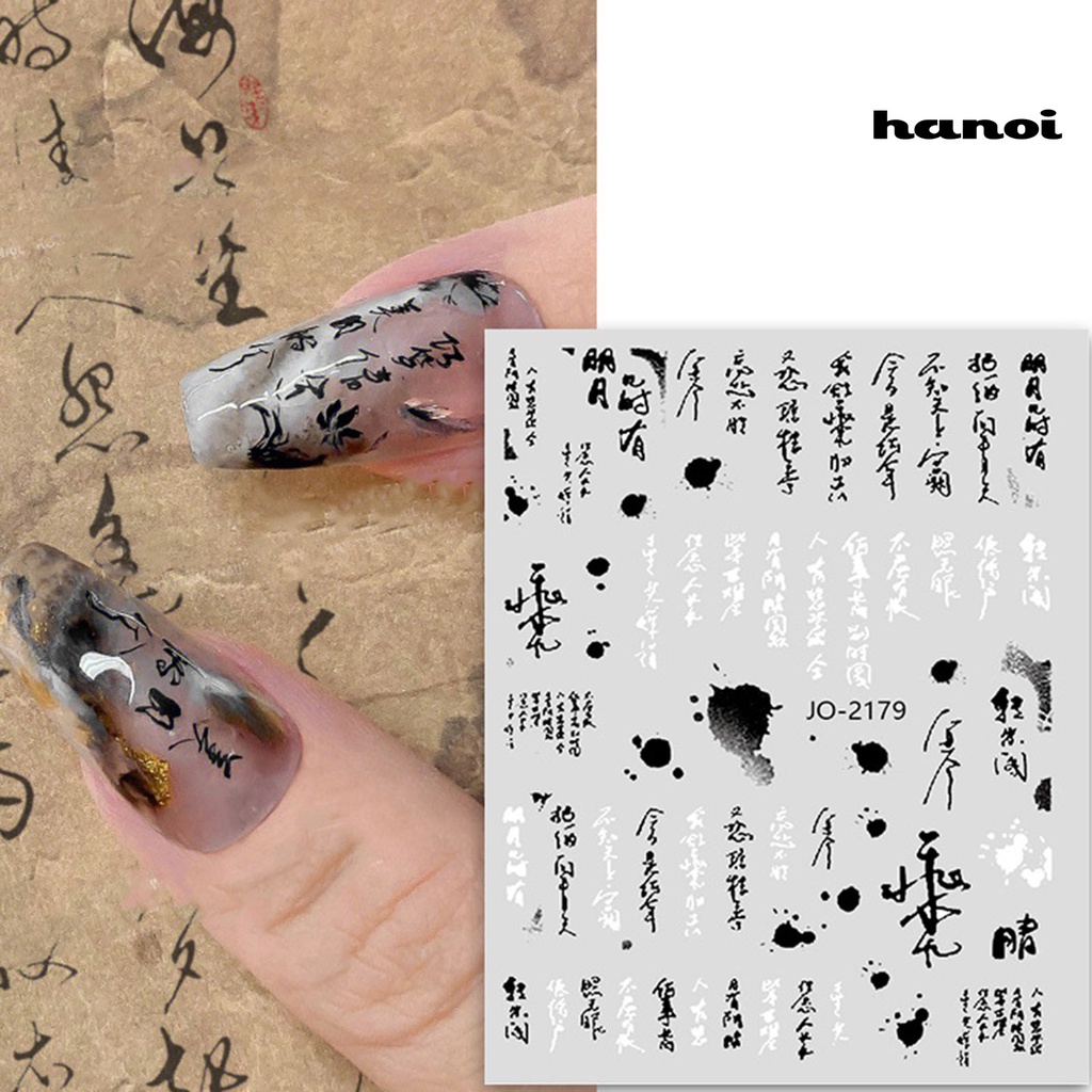 Hi Stiker Kuku Self-adhesive Tidak Luntur Tahan Jatuh Tahan Air Removable Dekorasi Kuku Ultra Tipis Lem Belakang Manicure Sticker Untuk Salon Kuku