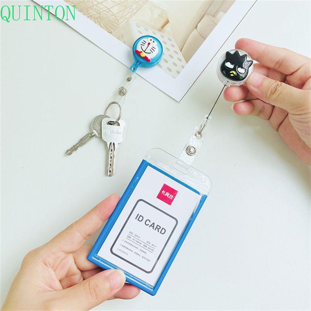 Quinton Klip Holder Kartu ID / Badge Retractable Motif Kartun Cinnamoroll