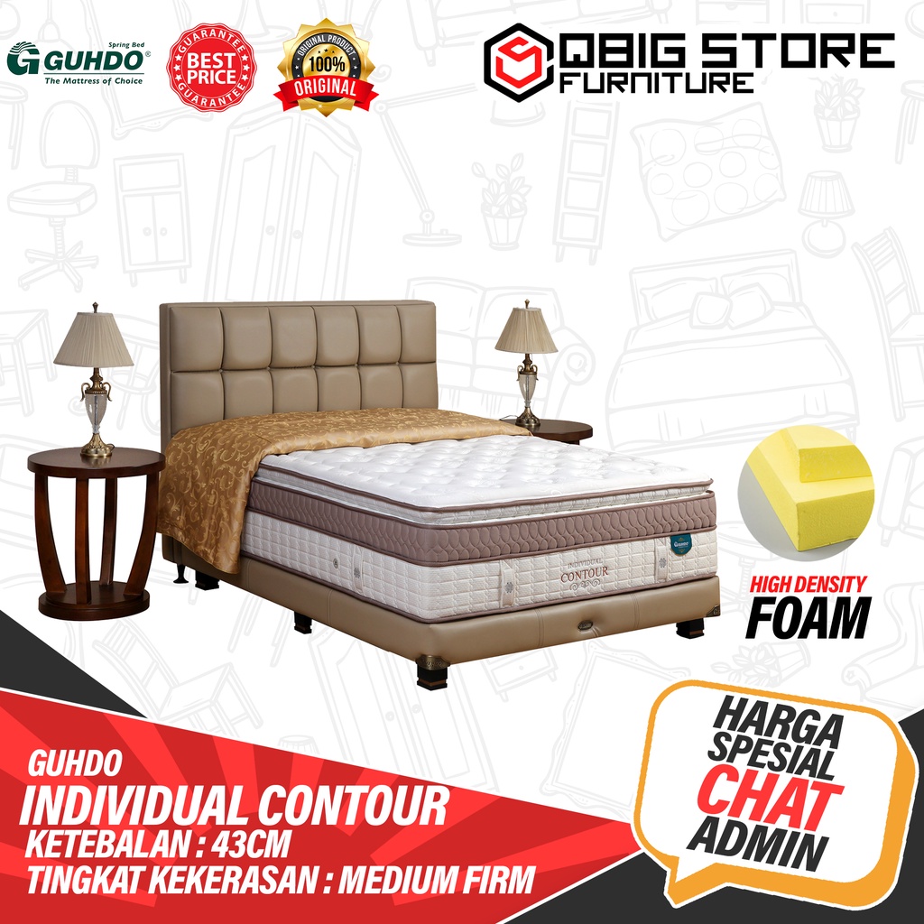 Kasur Springbed Guhdo Individual Contour FULL SET Legacy Style