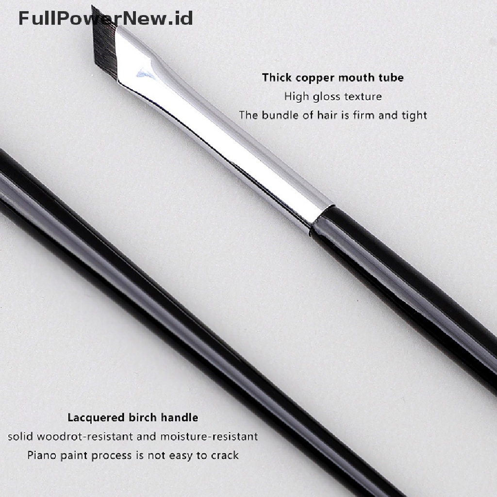 Power Upgrade Blade Eyeliner Brush Sikat Alis Datar Sudut Sangat Tipis Halus Di Bawah ID