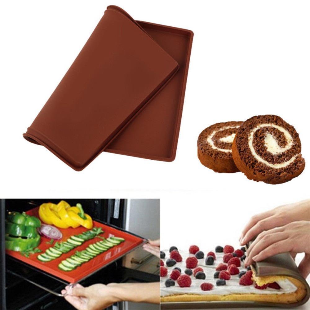 Populer Baking Mat New Silikon Aksesoris Gadget Dapur Roll Pad