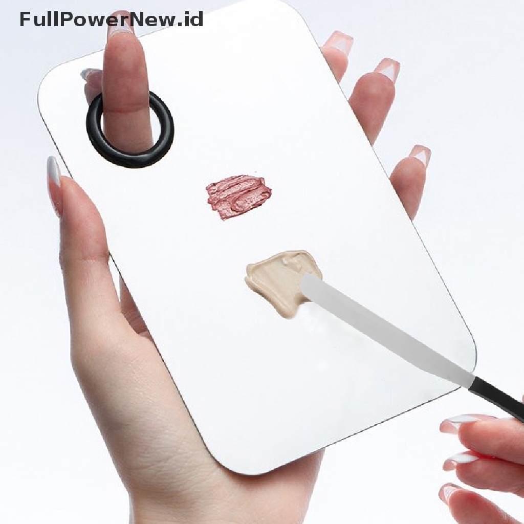 Power Stainless Steel Makeup Toning Spatula Mixing Stick Foundation Alat Pencampur Krim ID