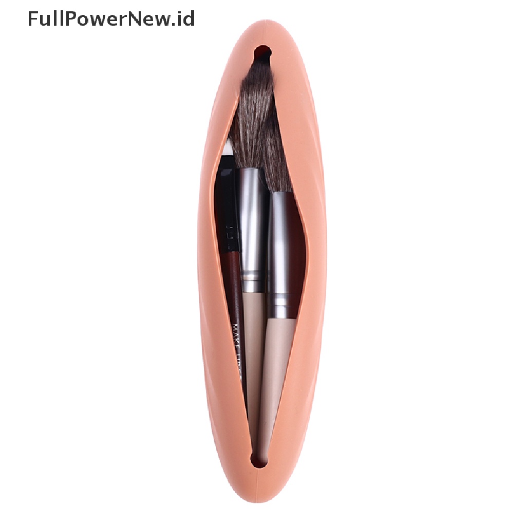 Power Tas Makeup Brush Kosmetik Case Holder Travel Pouch Organizer Silikon Anti Air ID