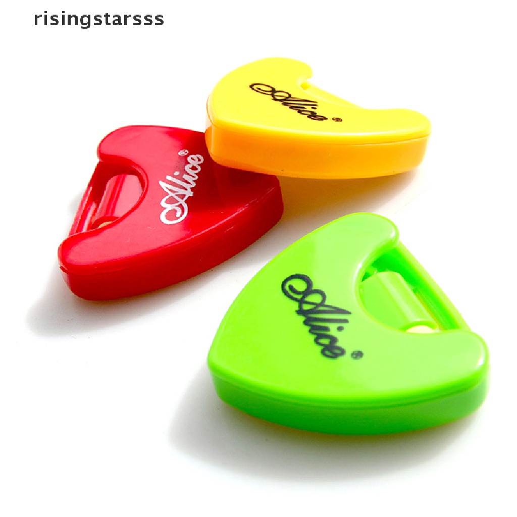 Rsid Span-new Guitar Pick Holder Plastik Plectrum Case Mediator Storage Self Adhesive Jelly