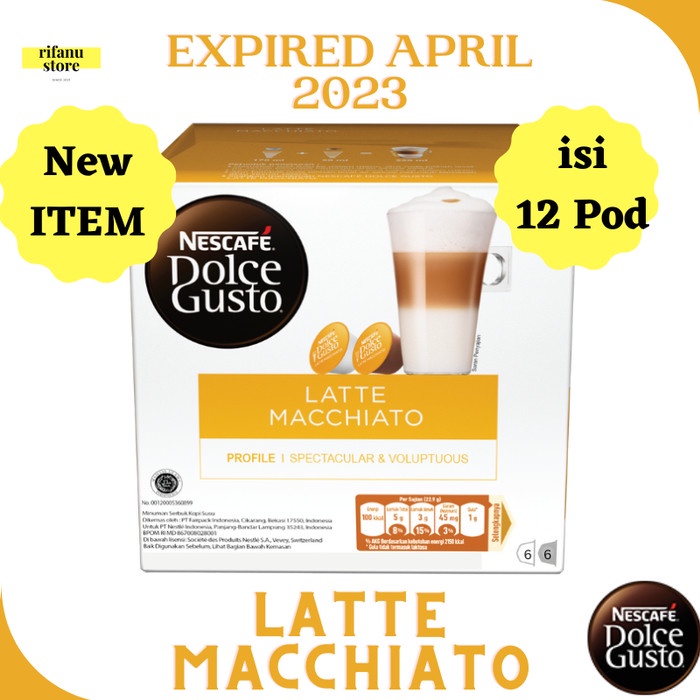 

Best Seller Nescafe Dolce Gusto Latte Macchiato Capsule NDG 1 Box Original - APRIL 23 ISI 12