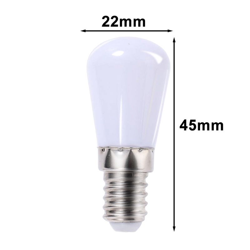 Bohlam Sekrup Untuk Kulkas Freezer Mini 2W Bohlam Lampu LED Putih/Warm white Ganti Lampu Gantung Halogen Untuk Lemari Display Kulkas E12 220V SMD Refrigerator Lamp