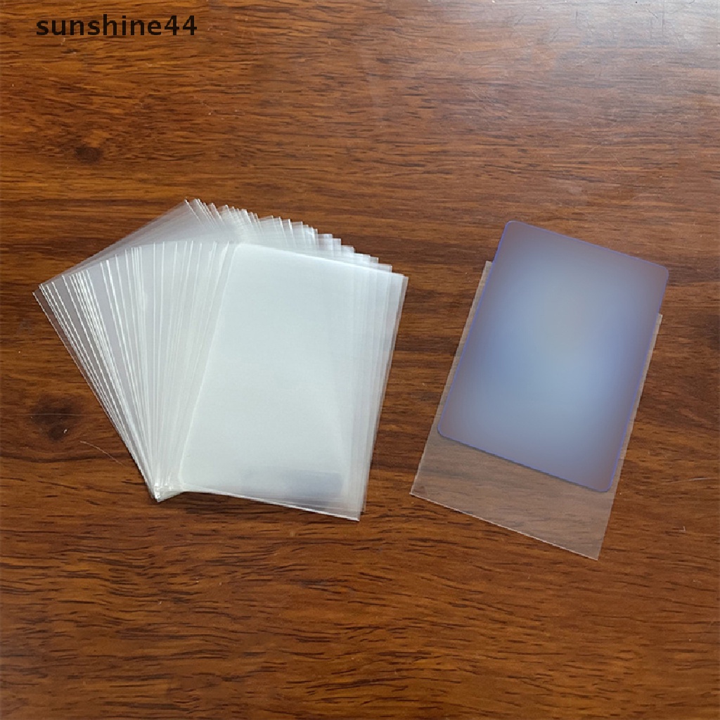 Sunshine 100pcs Card Sleeves Game Kartu Poker Pelindung Idol Photocard Protector ID