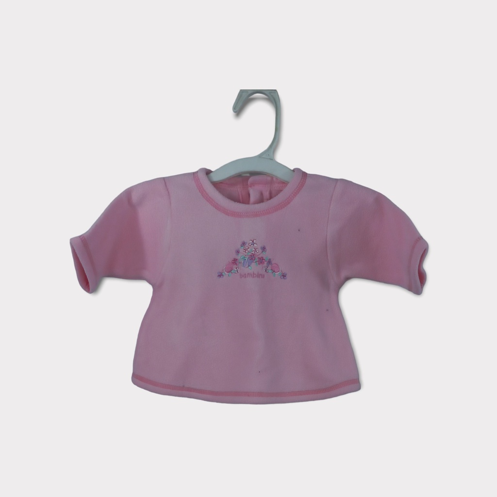 Bambini - Baju Anak Cewek Warna Pink Motif Bunga