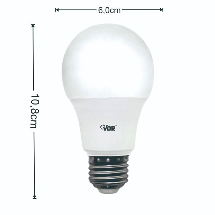 VDR Prima Lampu LED 9W Bohlam 9 Watt