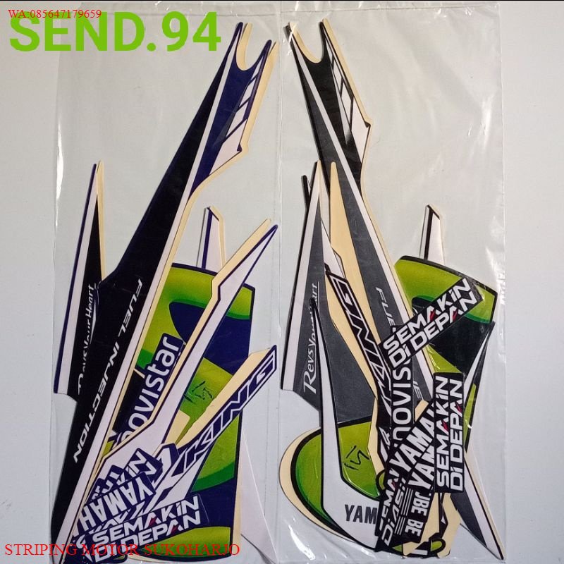 (ORI) striping sticker Yamaha Jupiter MX KING Movistar 2015 2016 KUALITAS ORIGINAL MURAH