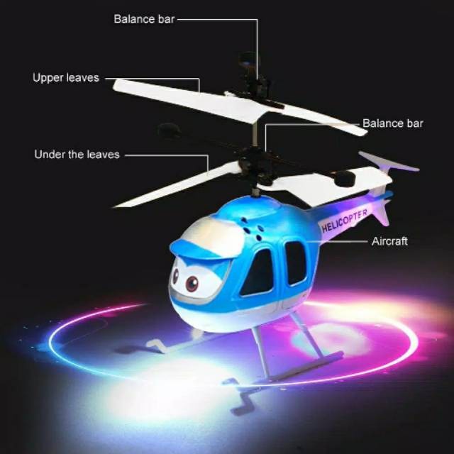 Mainan Anak Helicopter Helikopter Terbang Sensor Tangan AIR PLANE TXD