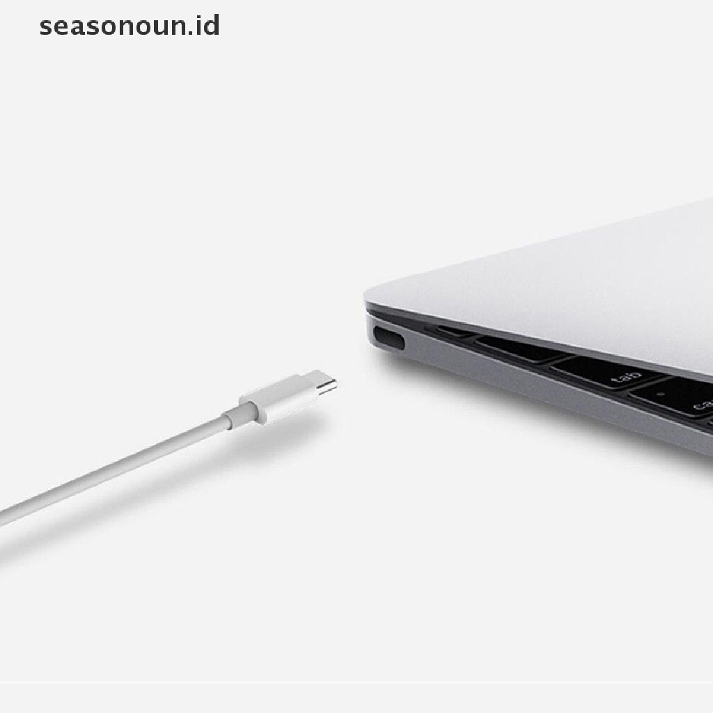 Seasonoun Type-C 3.1 Male to USB-C Male Charger Fast Charging Sync Kabel Listrik Data.
