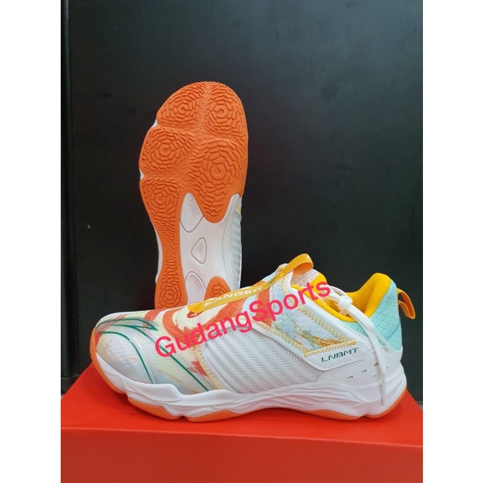 Sepatu Badminton LINING NEW RANGER V LITE / AYTR003 WHITE ORIGINAL