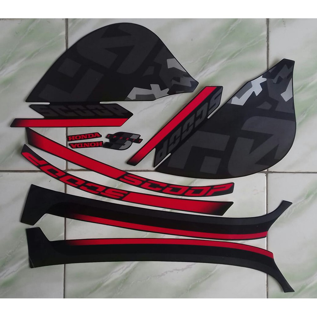 Stiker Striping Honda Scoopy Sporty 2021 Fullset Motor