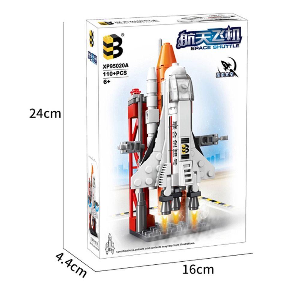 Needway  Roket Luar Angkasa Blok Bangunan Untuk Anak Untuk Anak-Anak Belajar Mainan Konstruksi Model Puzzle Set Model Roket Mainan Blok Bangunan Mainan Interaksi Model Merakit