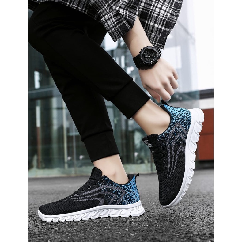 GROSIRTAS LV0244 Sepatu Sneakers Pria Import Sport Running Shoes Pria Motif Sayt Rlae