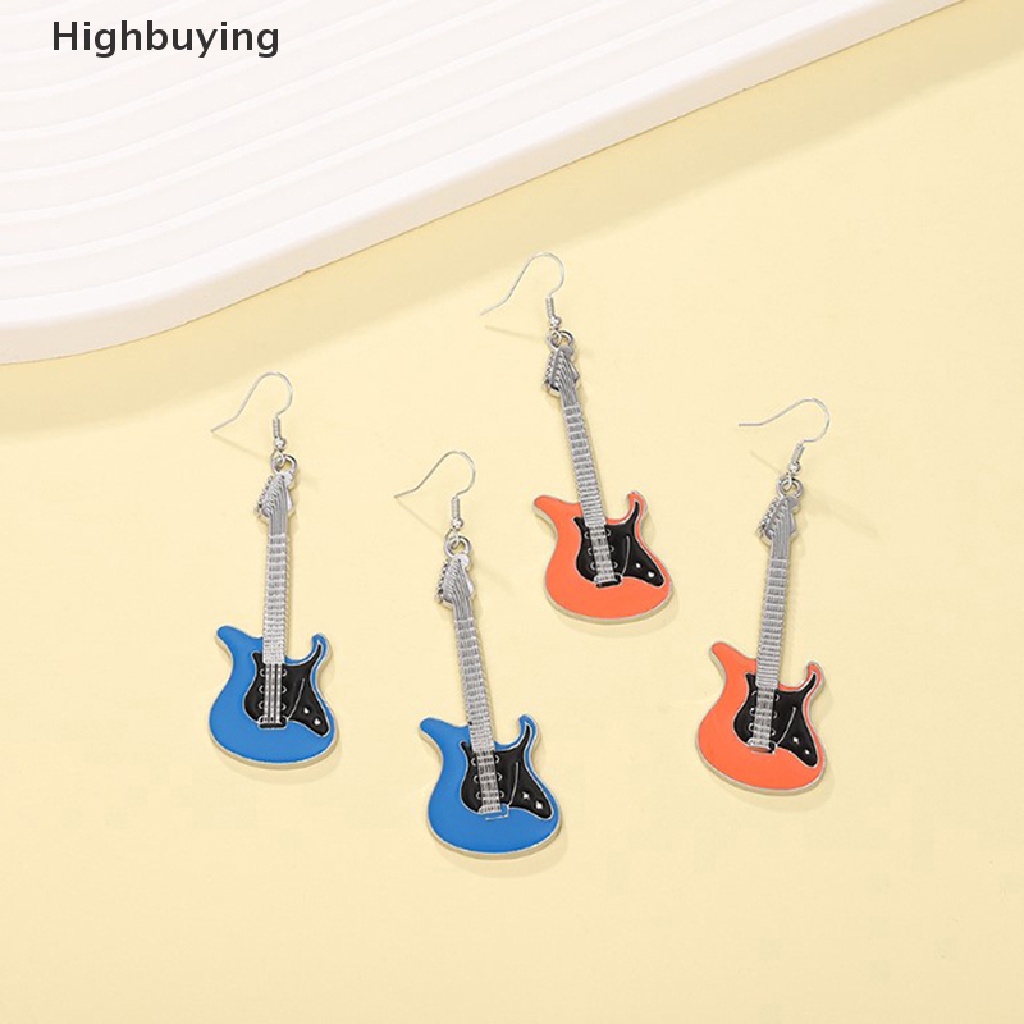 Hbid Anting Gitar Klasik Akrilik Vintage Gitar Elektrik Drop Earring Perempuan Instrumen Alat Musik Anting Glory