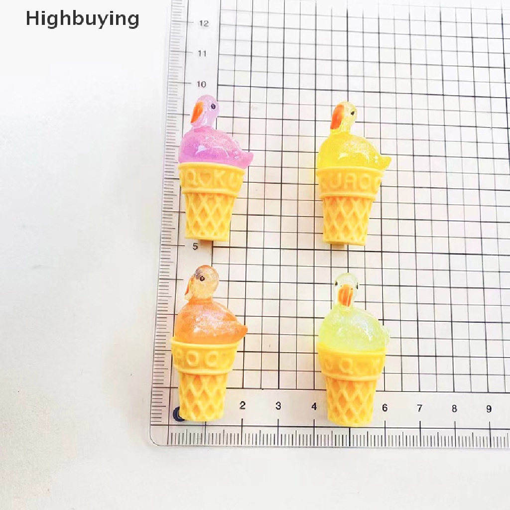 Hbid 5pcs DIY Fluorescence Swan Ice Cream Resin Aksesoris Hiasan Untuk Crafg Bahan Perhiasan Ch Supply Seni Dekorasi Glory