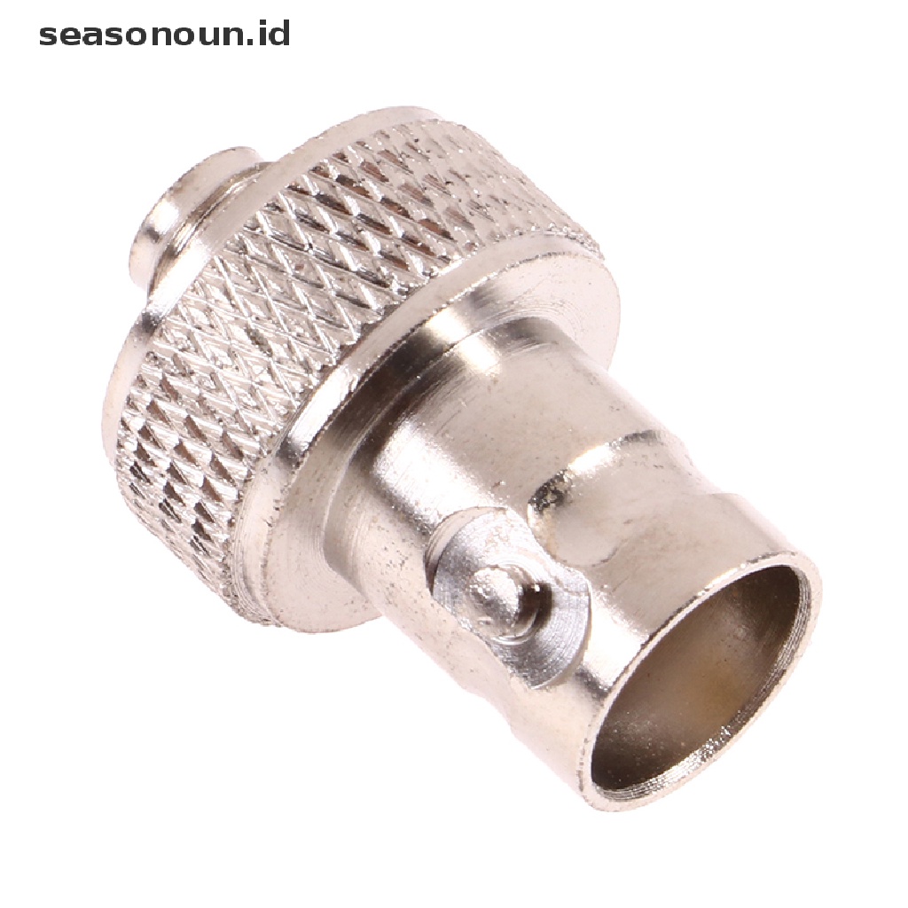 Seasonoun 2PCS Konektor Coaxial Adapter Perubah Adaptor SMA Female Ke BNC Female RF.