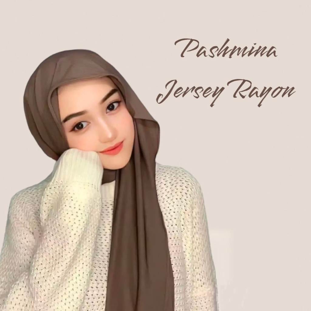 PASHMINA KAOS RAYON SPANDEX STRETCH | Pashmina Jersey | Pashmina Turki