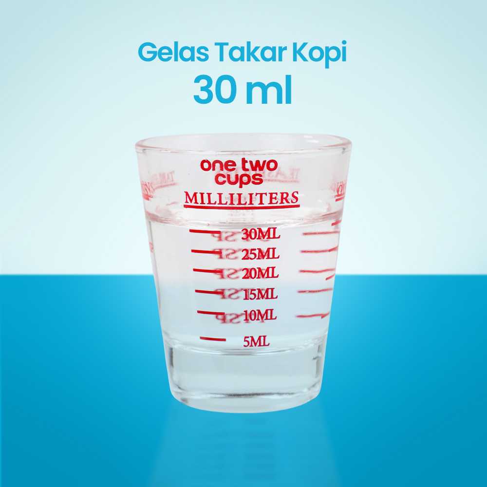 (BISA COD) FTIHSHP  Gelas Takar Kopi Expresso Shot Glass Coffee 30ml - MD19