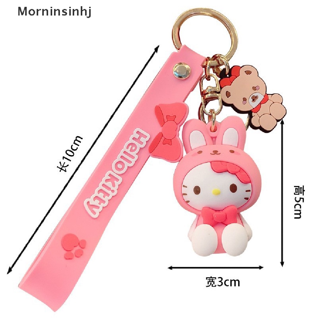 Mornin Fashion Kawaii Kuromi Melody Cinnamoroll Hello Kitty Pompompurin Gantungan Kunci Sanrio Anime Tas Sekolah Pesona Kartun Kunci Ring Liontin id