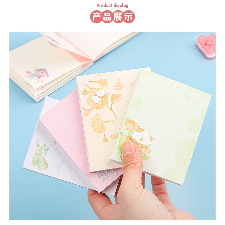 4 Motif 280 Lembar Kertas Printed Memo Note Pad GM-ST0272