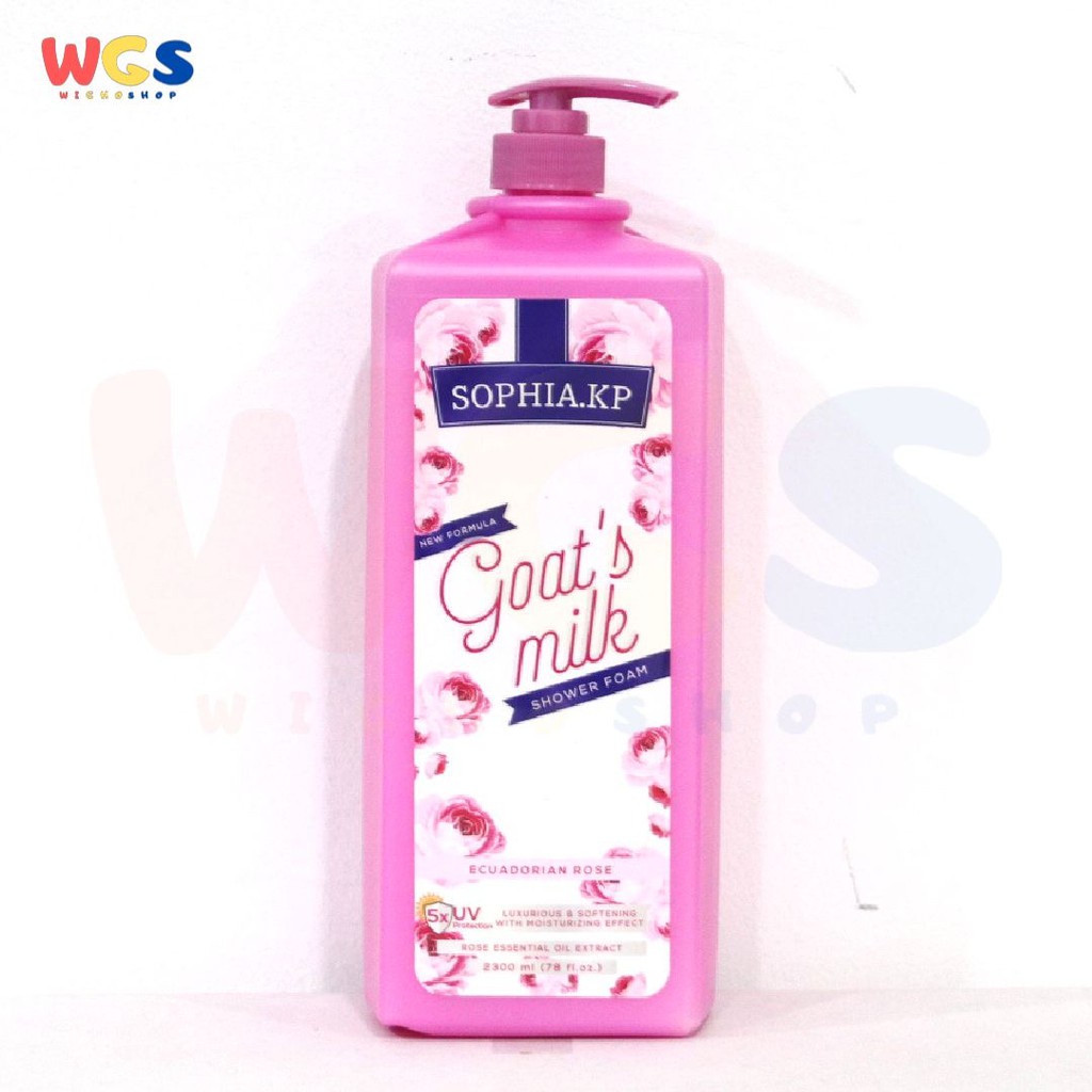 Sophia Kp Goats Milk Shower Foam Ecuadorian Rose 2.3 L - Sabun Mandi