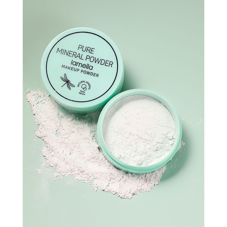 LAMEILA Bedak Daun Pure Mineral Powder Make up Powder Bedak Organik Korea Soft Focus LA101