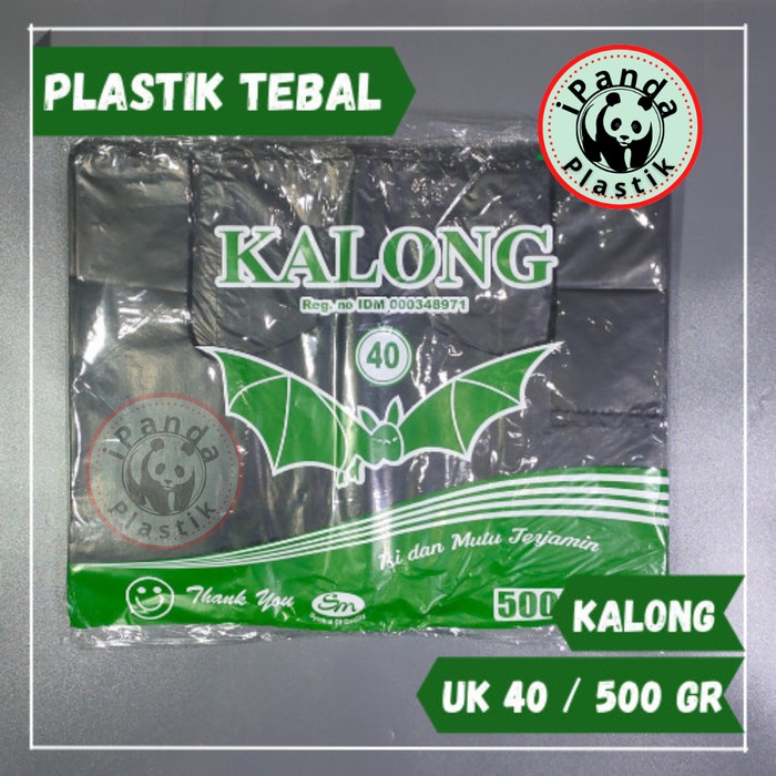 kantong Kresek Tebal Hitam Kalong Hijau All Size kantong plastik - 17